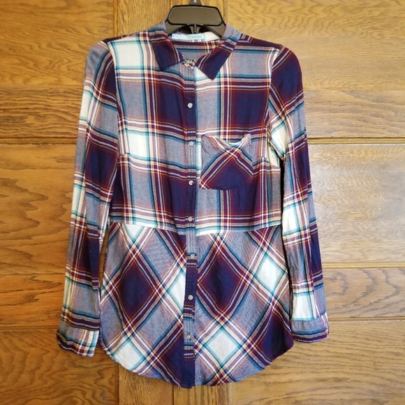 Women's Flannel Shirt Button Down Long Sleeve - Picture 1 of 4